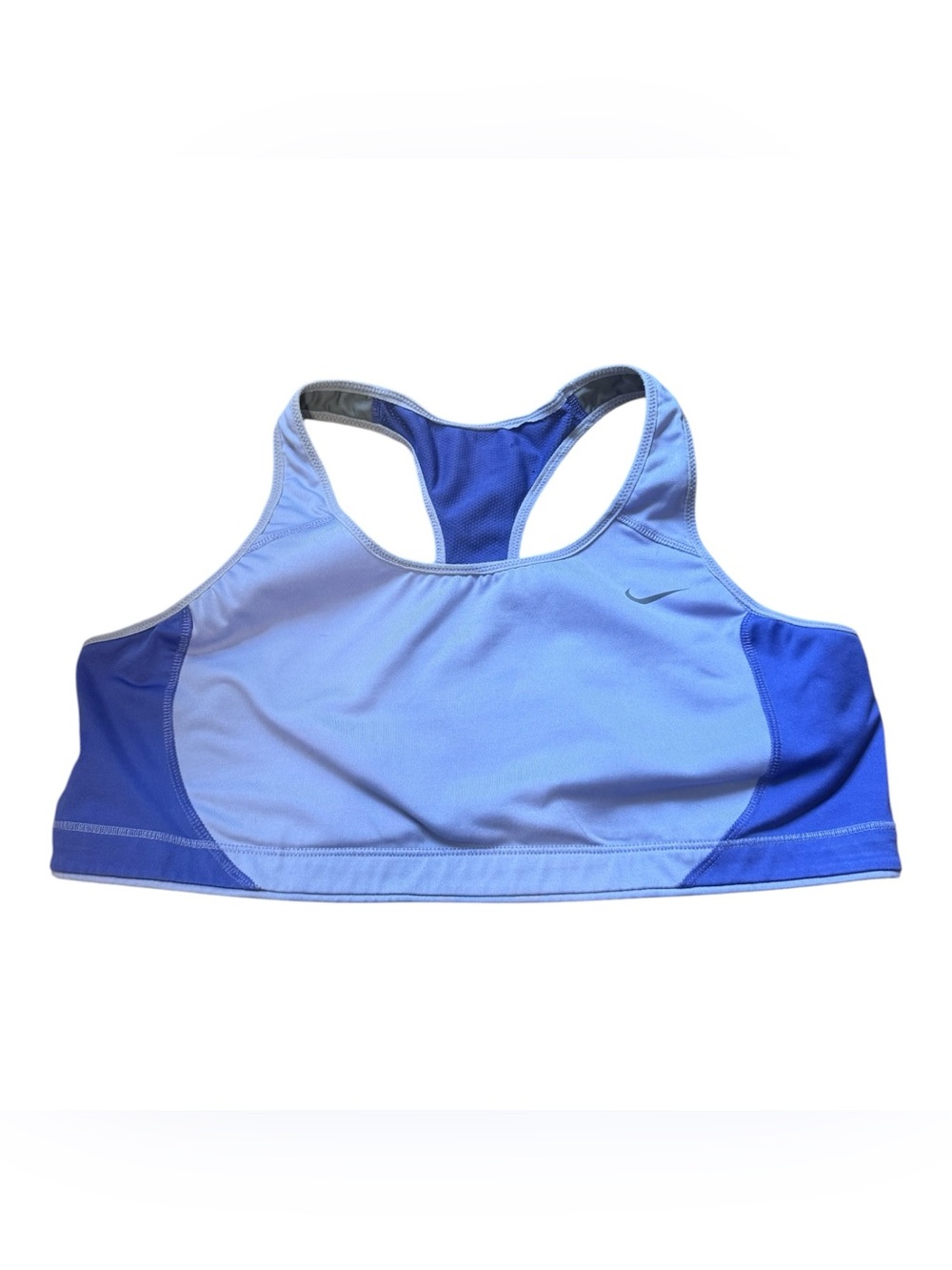 Nike Women's Two-Tone Blue Racerback Sports Bra